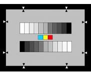 NHK 11階灰階(γ＝0.45)附帶3彩色測試卡